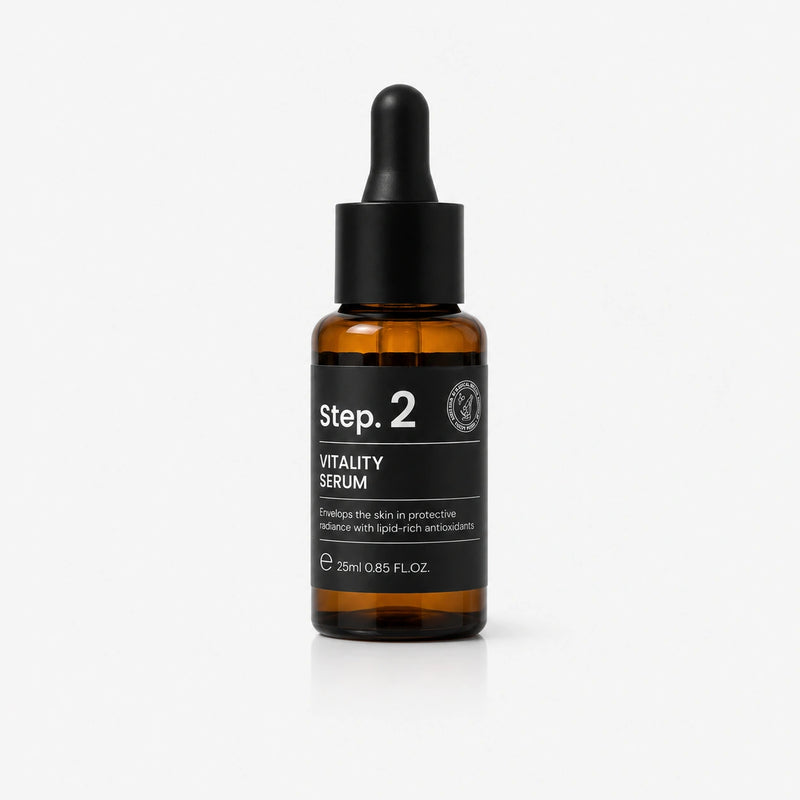4D Dermacode Step 2 Vitality POOM, sérum facial con doble vitamina C, arbutina y niacinamida de acción iluminadora y antioxidante.