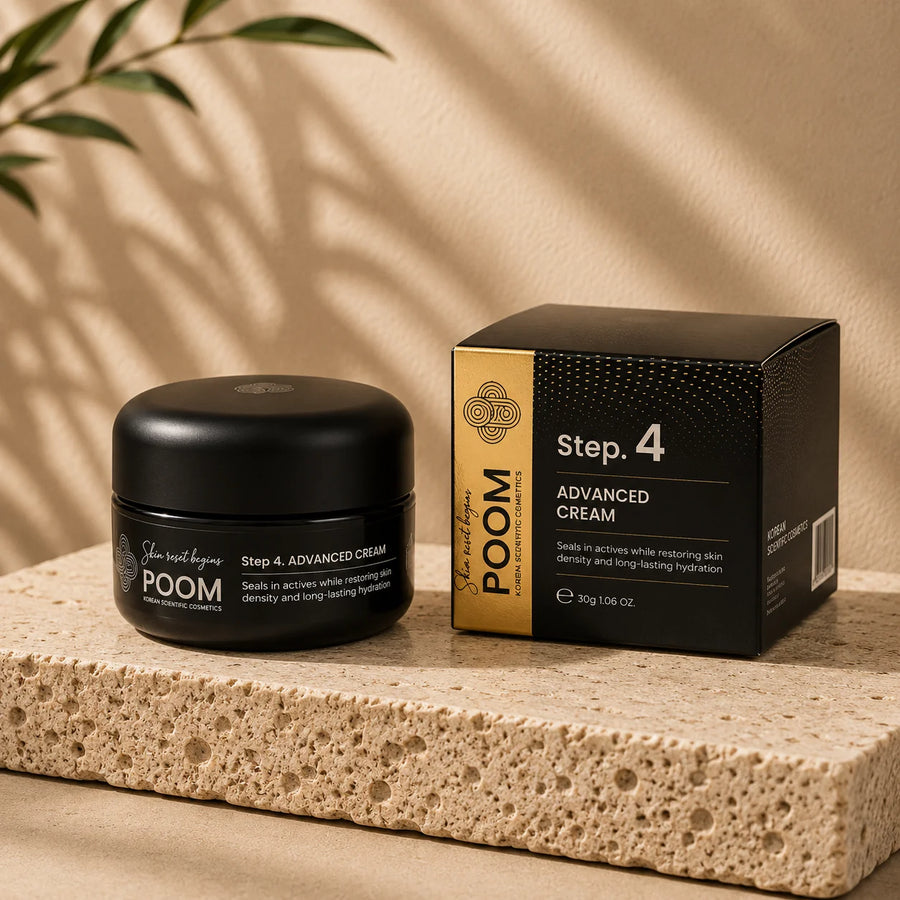 4D Dermacode System Step 4 Advanced POOM · crema de cierre del sistema 
   antiedad 4D con péptidos biomiméticos para sellar y reafirmar · 
   cosmética sanitaria coreana