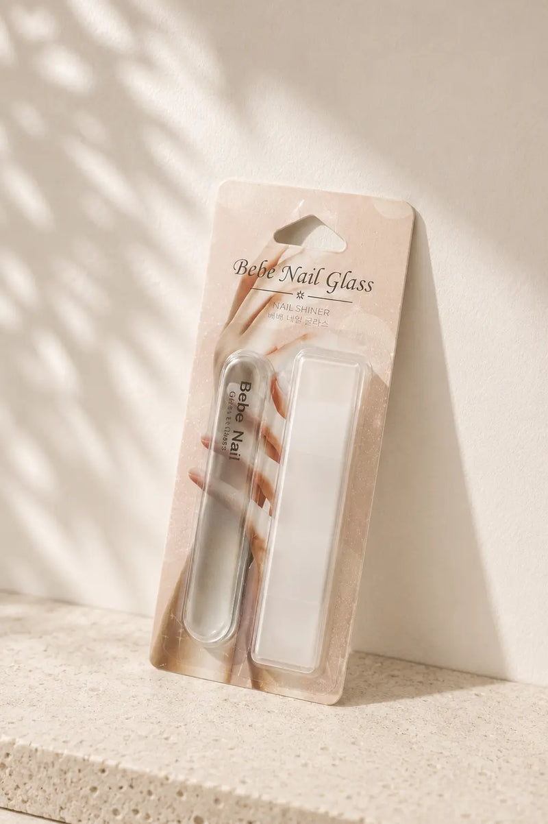 Lima de uñas de cristal coreana Bebenail Glass — Accesorio manicura POOM
