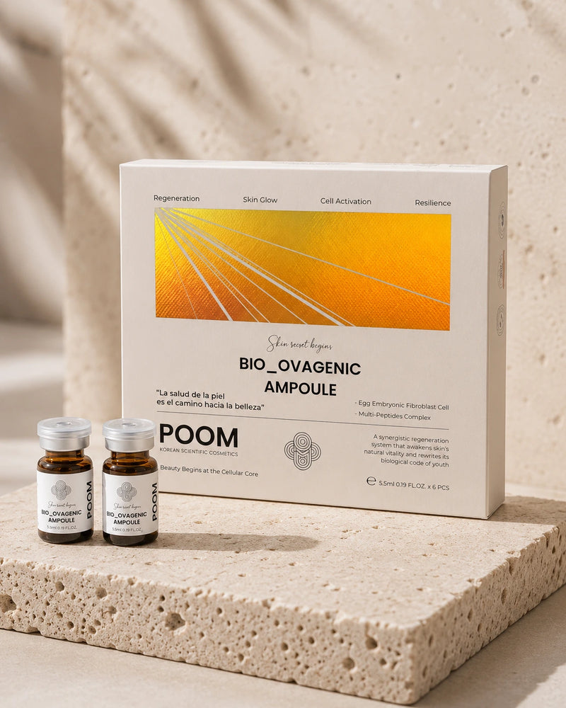 Bio-Ovagenic Ampoule · 6 viales de células madre pluripotentes · cosmética sanitaria coreana POOM