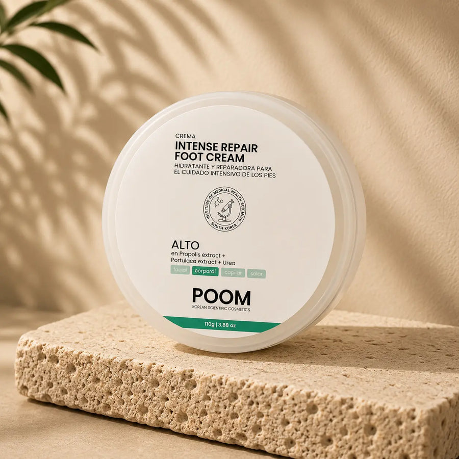  Intense Repair Foot Cream POOM · crema de pies para reparación 
   intensiva de sequedad, durezas y grietas · recuperación de barrera 
   cosmética sanitaria coreana