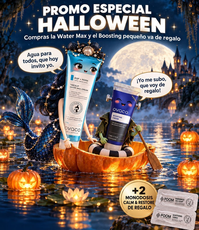 Promo Halloween · Timeslip Water Max Cream + Boosting Cream de regalo