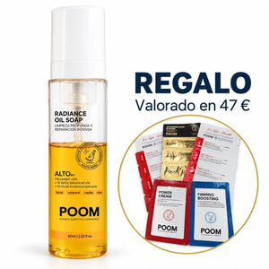 POOM limpiador facial en aceite con regalo de productos valorados en 47 €