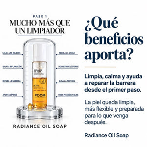 Beneficios del limpiador facial POOM para una limpieza suave y eficaz