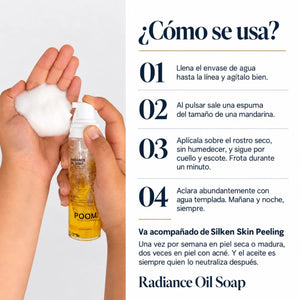 Cómo utilizar POOM limpiador facial en aceite paso a paso