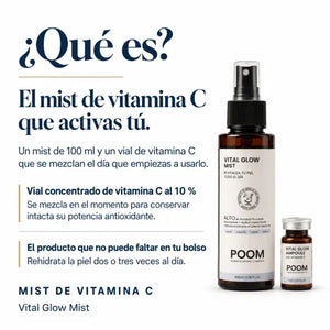 Qué es POOM Vitamin C y cómo funciona este tratamiento facial antioxidante