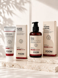 Power Cream POOM · crema cosmética de activación térmica para sensación de alivio muscular y articular · 70ml y 250ml